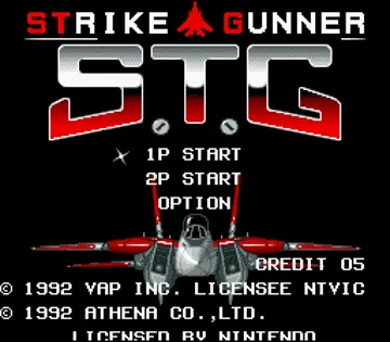 Strike Gunner S.T.G (USA) screen shot title